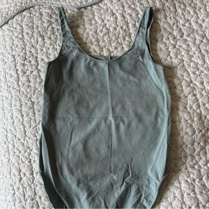 ESSENTIAL SCOOP NECK BODYSUIT | DENIM